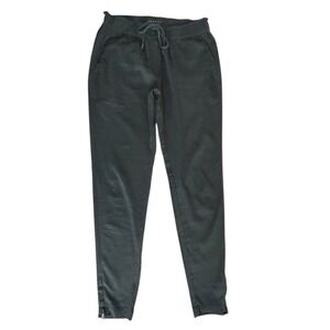 Theory Rhodri Linen Blend Jogger Pants Black Women's Small Drawstring